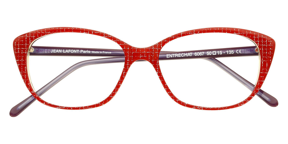 Lafont® Entrechat LAF ENTRECHAT 6067 50 - Red 6067 Eyeglasses