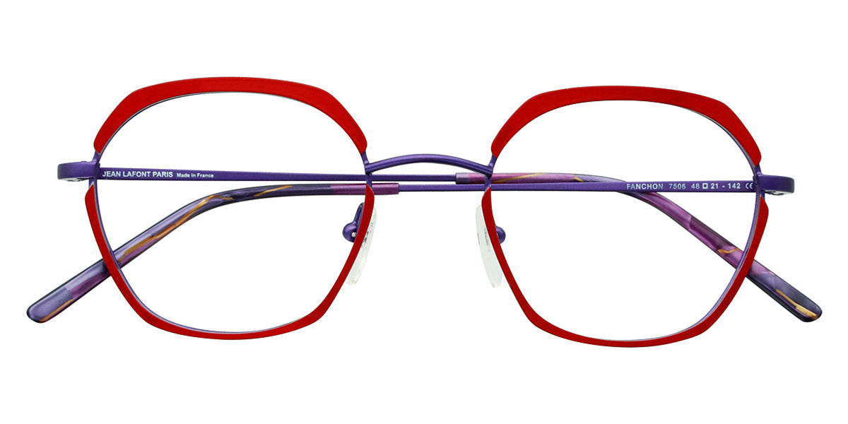 Lafont® Fanchon LAF FANCHON 7506 48 - Red 7506 Eyeglasses