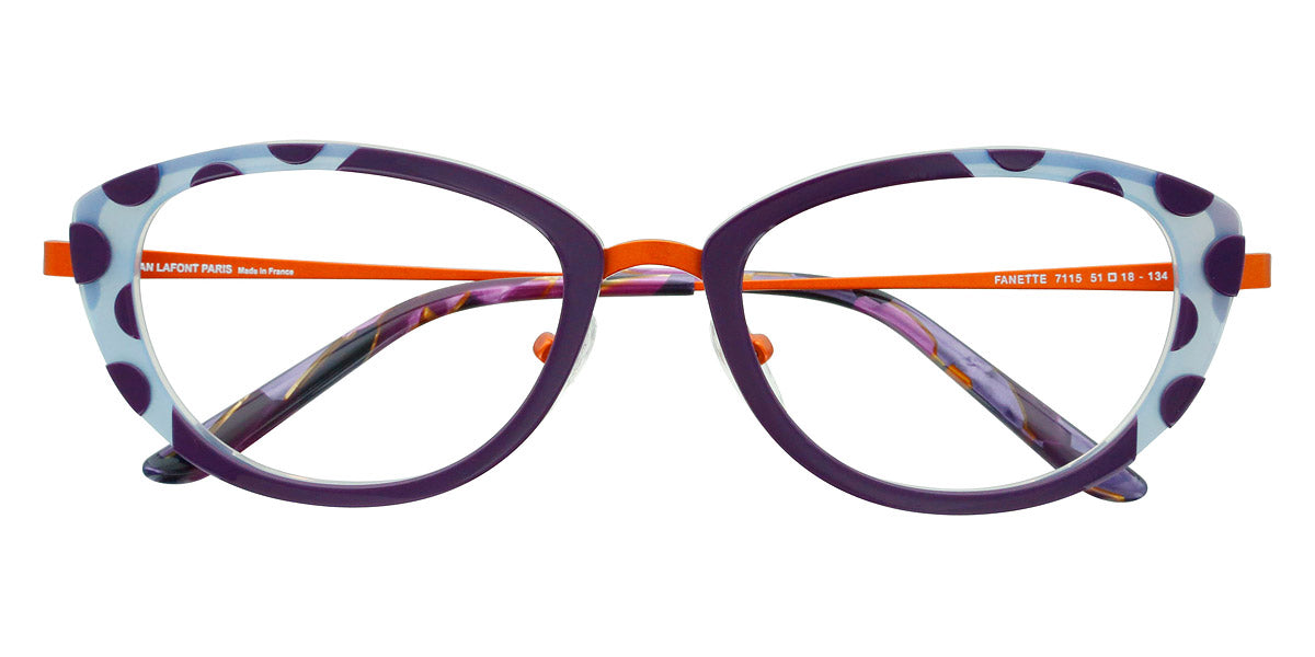 Lafont® Fanette LAF FANETTE 7115 51 - Purple 7115 Eyeglasses