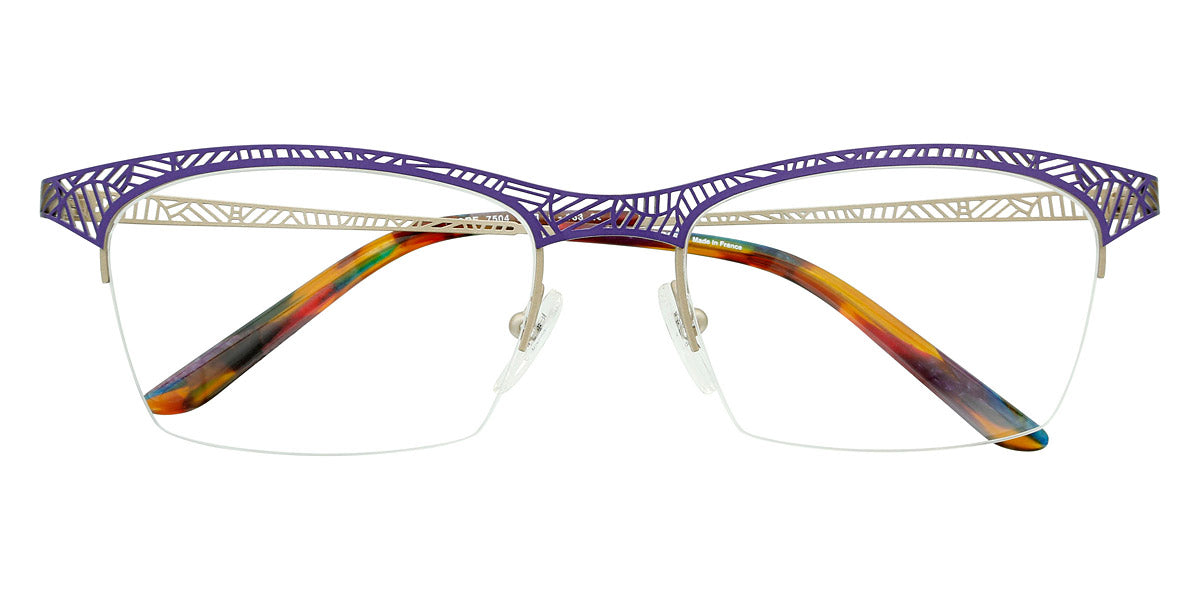 Lafont® Flore LAF FLORE 7504 53 - Purple 7504 Eyeglasses