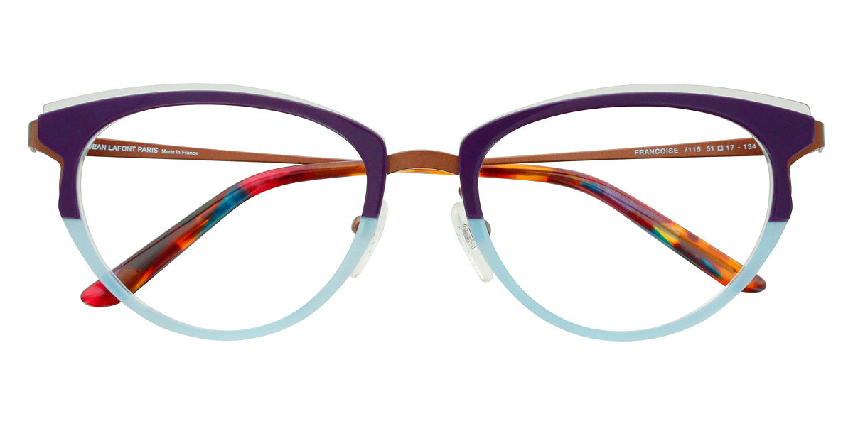 Lafont® Francoise LAF FRANCOISE 7115 51 - Purple 7115 Eyeglasses