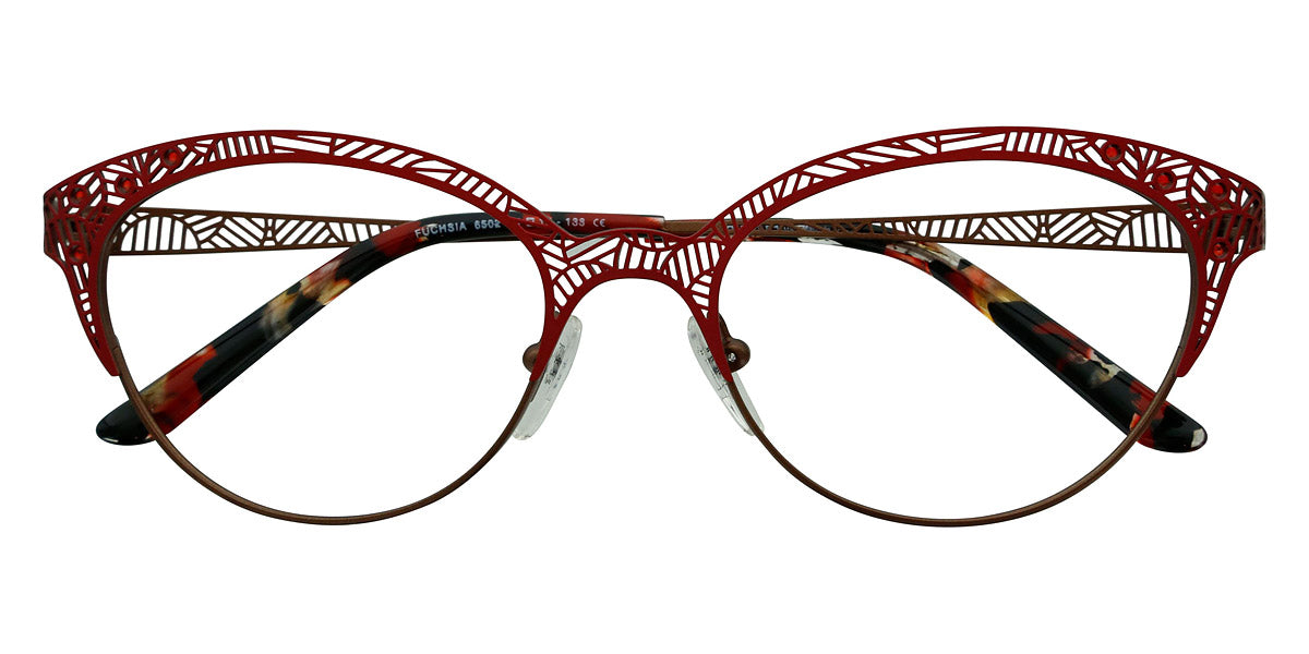 Lafont® Fuchsia LAF FUCHSIA 6502 51 - Red 6502 Eyeglasses