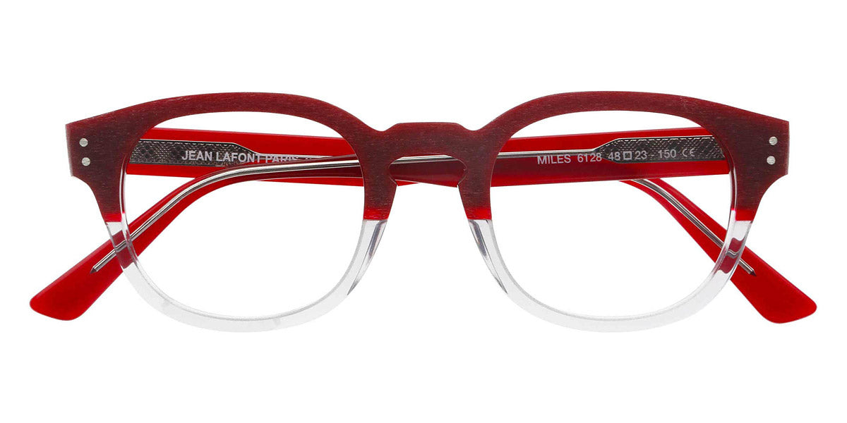 Lafont® Miles LAF MILES 6128B 48 - Red 6128B Eyeglasses