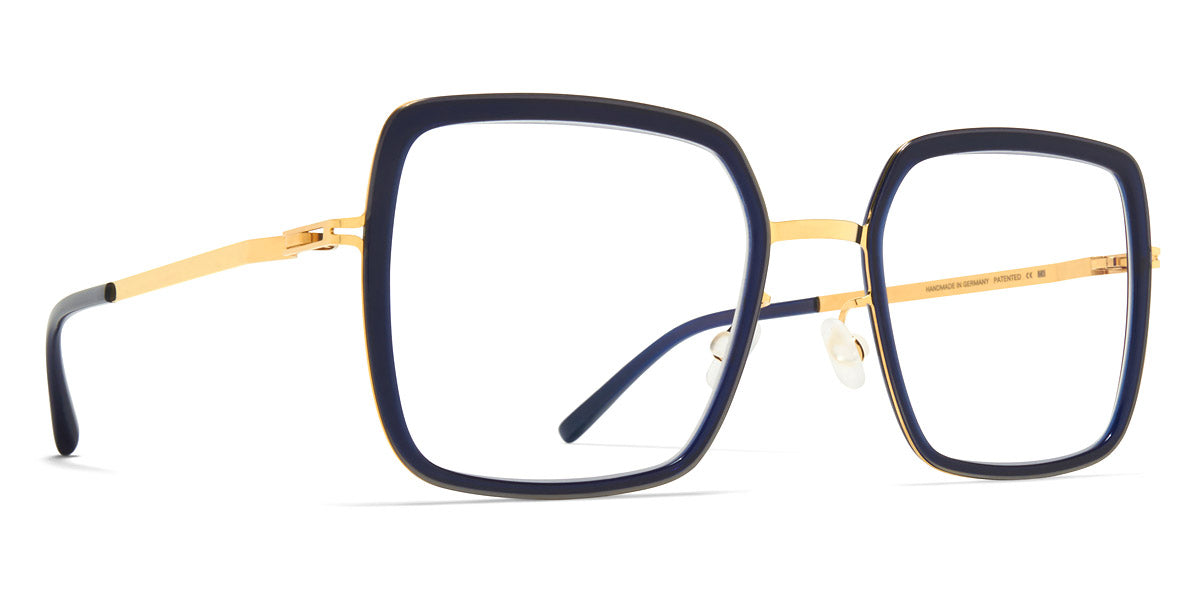 Mykita® LAYANA MYK LAYANA A76 Glossy Gold/Milky Indigo 51 - A76 Glossy Gold/Milky Indigo Eyeglasses