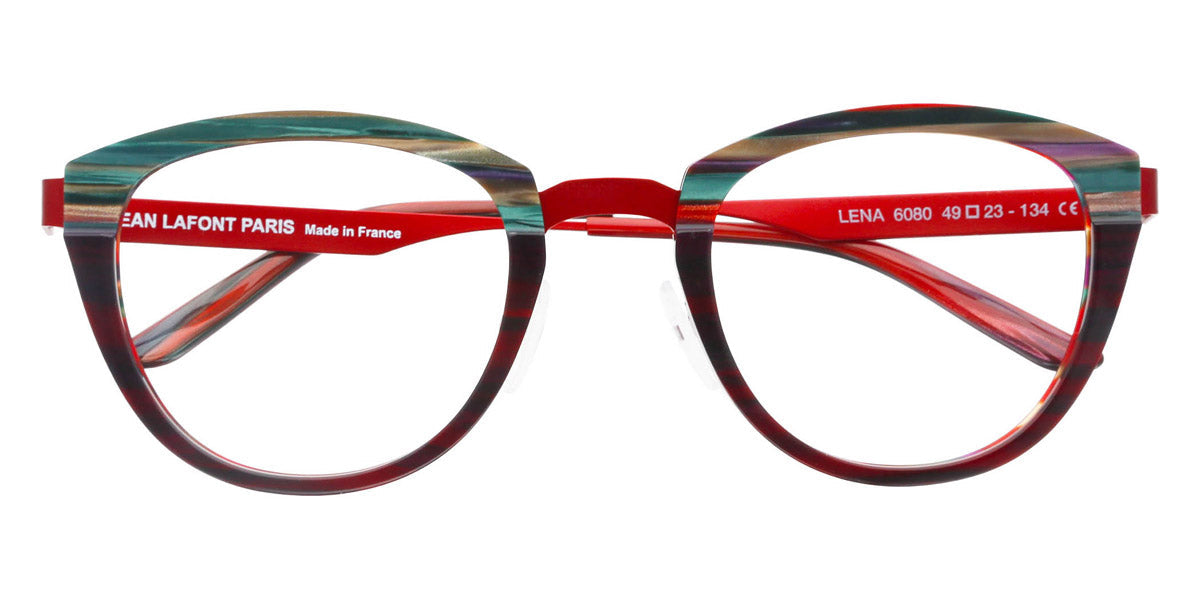 Lafont® Lena LAF LENA 6080 49 - Red 6080 Eyeglasses