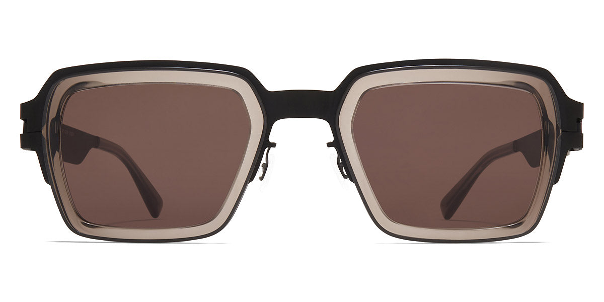 Mykita® LENNON MYK LENNON A77 Black/Clear Ash / Brown Solid 50 - A77 Black/Clear Ash / Brown Solid Sunglasses