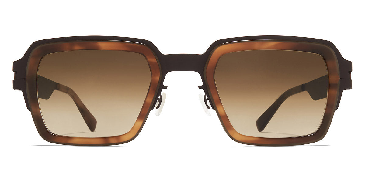 Mykita® LENNON MYK LENNON A84-Darkbrown/Galapagos / Raw Brown Gradient 50 - A84-Darkbrown/Galapagos / Raw Brown Gradient Sunglasses