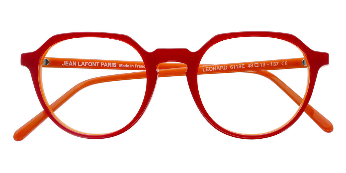 Lafont® Leonard LAF LEONARD 6118E 54 - Red 6118E Eyeglasses