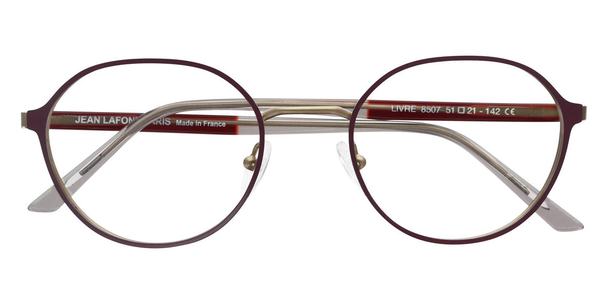 Lafont® Livre LAF LIVRE 8507 51 - Red 8507 Eyeglasses