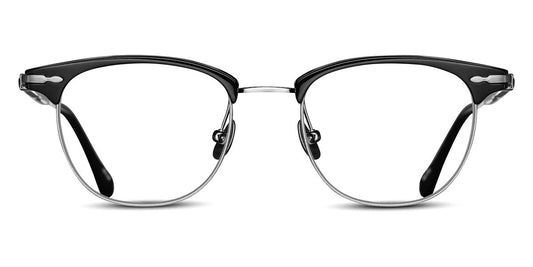 Matsuda® M2048 MTD M2048 Black/Brushed Silver 51 - Black / Brushed Silver Eyeglasses