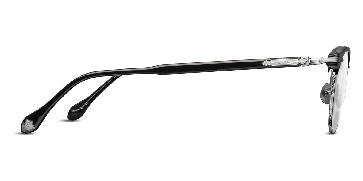 Matsuda® M2048 MTD M2048 Black/Brushed Silver 51 - Black / Brushed Silver Eyeglasses