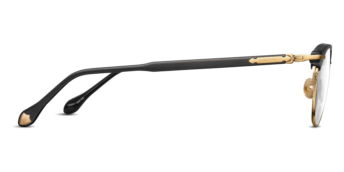 Matsuda® M2048 MTD M2048 Matte Black/Brushed Gold 51 - Matte Black / Brushed Gold Eyeglasses