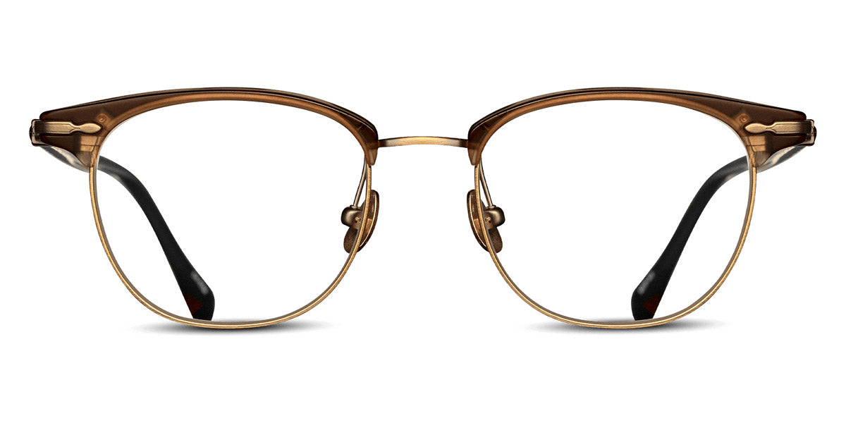 Matsuda® M2048 MTD M2048 Matte Taupe/Antique Gold 48 - Matte Taupe / Antique Gold Eyeglasses