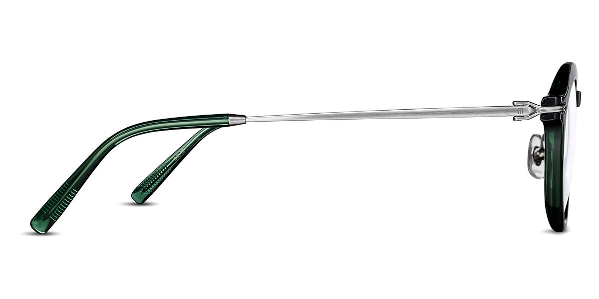 Matsuda® M2057 MTD M2057 Bottle Green/Brushed Silver 47 - Bottle Green / Brushed Silver Eyeglasses