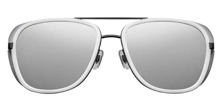 Matsuda® M3023 MTD M3023 Matte Black/Matte White / Silver Mirror 52 - Matte Black/Matte White / Silver Mirror Sunglasses