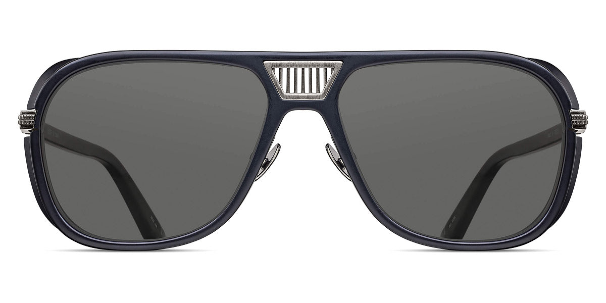 Matsuda® M3023-V2 MTD M3023-V2 Antique Silver/Matte Black/Grey 55 - Antique Silver/Matte Black / Grey Sunglasses