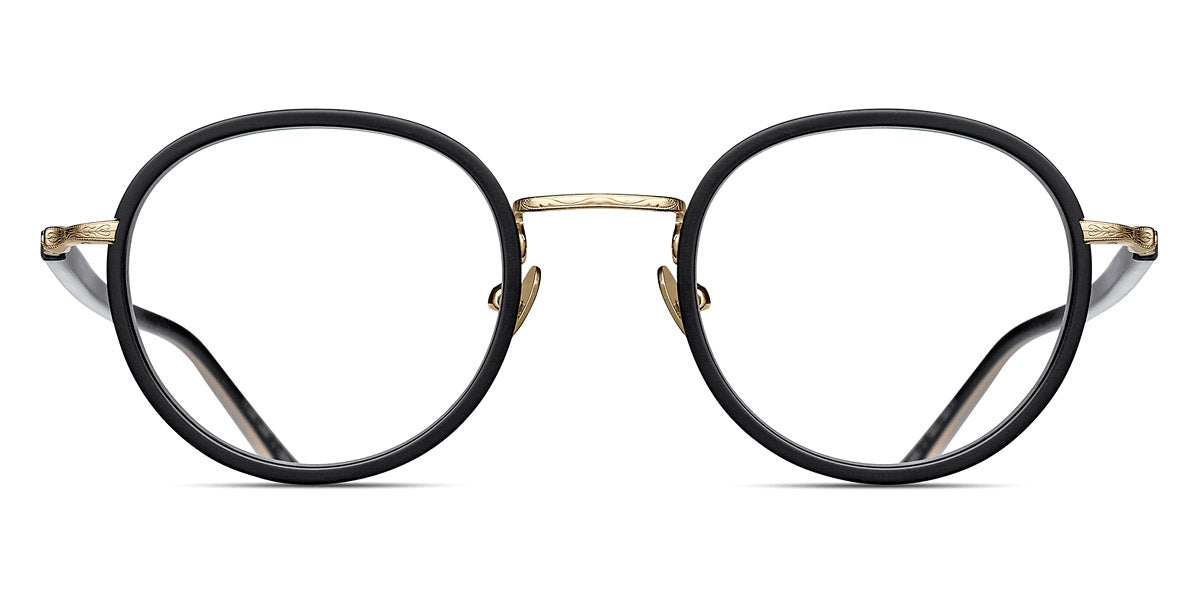 Matsuda® M3076 MTD M3076 Matte Black/Brushed Gold 46 - Matte Black / Brushed Gold Eyeglasses