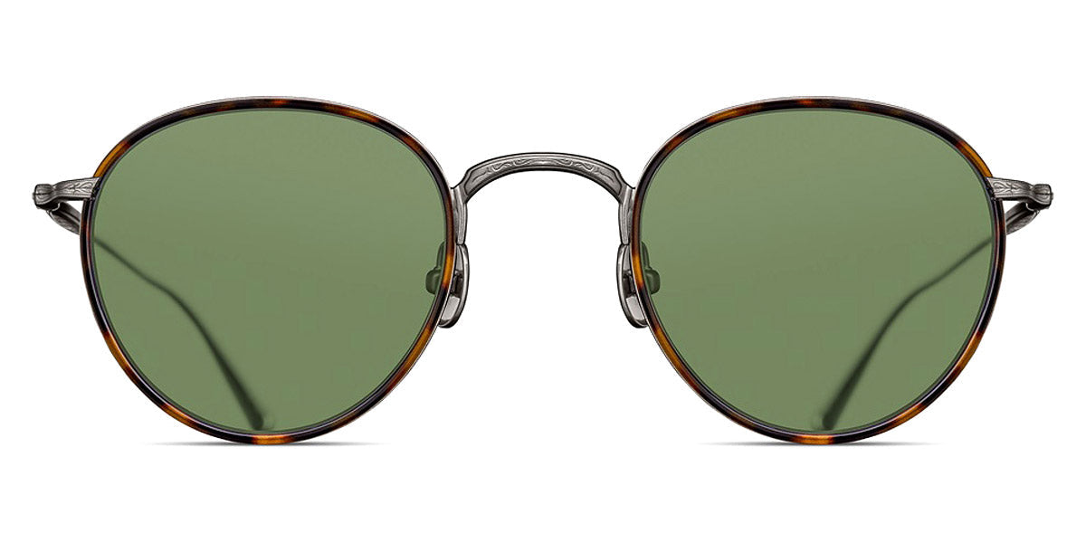 Matsuda® M3085-I MTD M3085-I Antique Silver/Tortoise/Sage Green 47 - Antique Silver/Tortoise / Sage Green Sunglasses