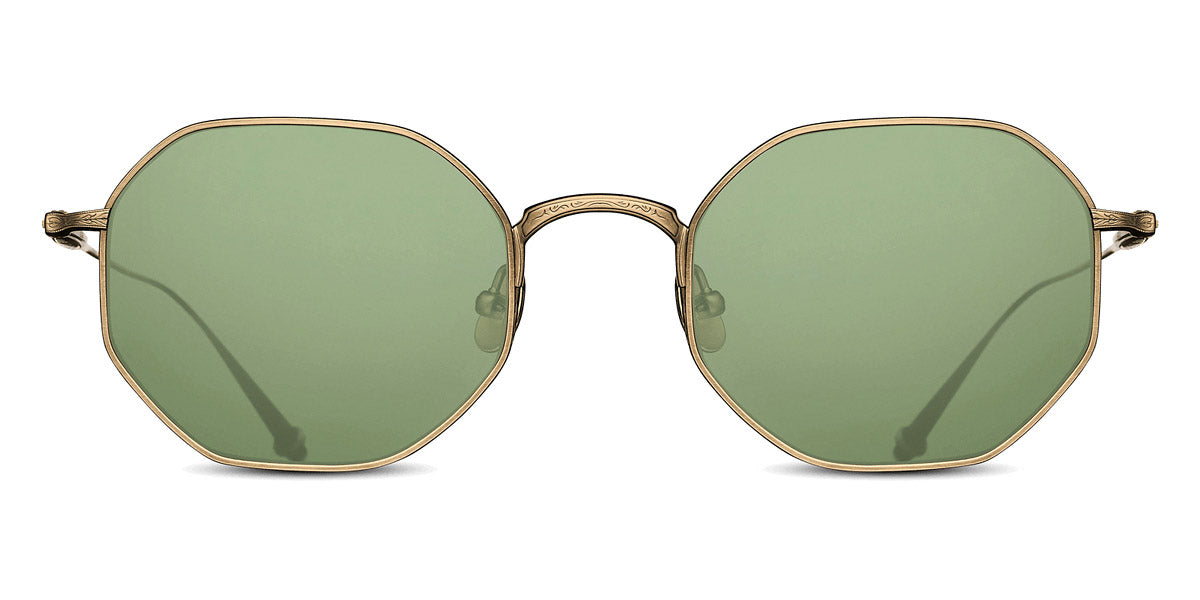 Matsuda® M3086 MTD M3086 Antique Gold/Sage Green 52 - Antique Gold / Sage Green Sunglasses