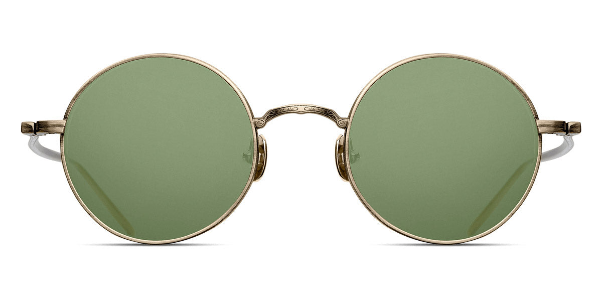 Matsuda® M3087 MTD M3087 Antique Gold/Sage Green 46 - Antique Gold / Sage Green Sunglasses