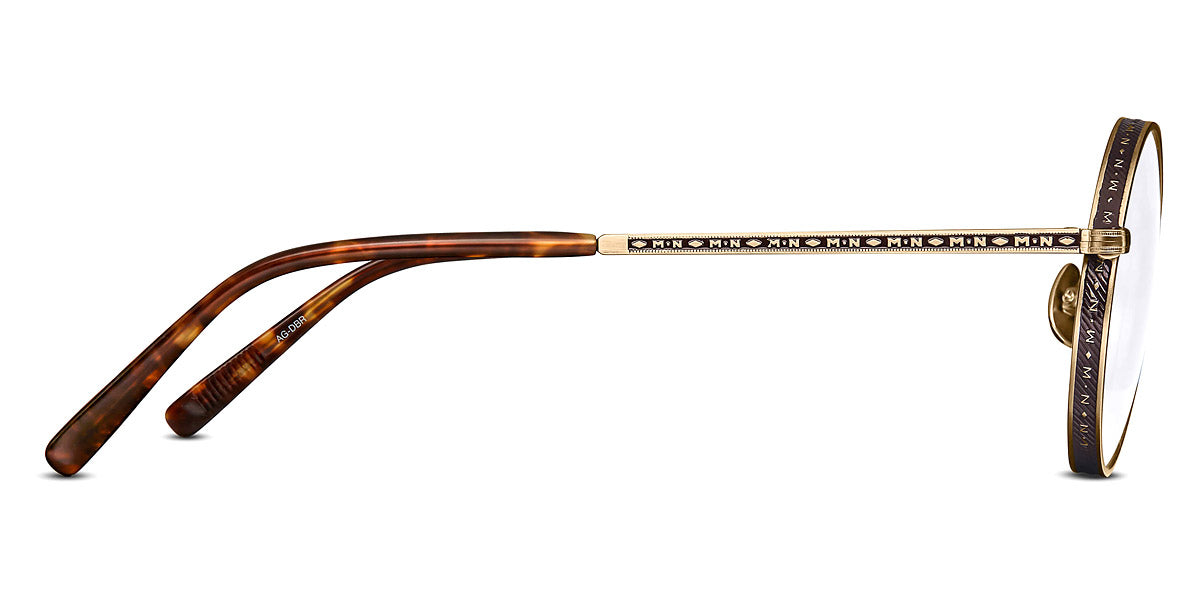 Matsuda® M3100 MTD M3100 Antique Gold/Dark Brown 47 - Antique Gold/Dark Brown Eyeglasses