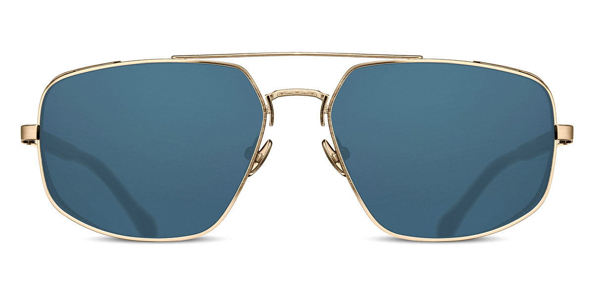 Matsuda® M3111 MTD M3111 Brushed Gold/Blue Grey 59 - Brushed Gold / Blue Grey Sunglasses