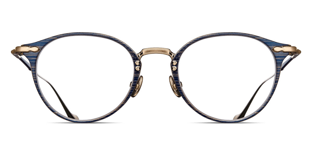 Matsuda® M3112 MTD M3112 Brushed Gold/Navy 48 - Brushed Gold / Navy Eyeglasses