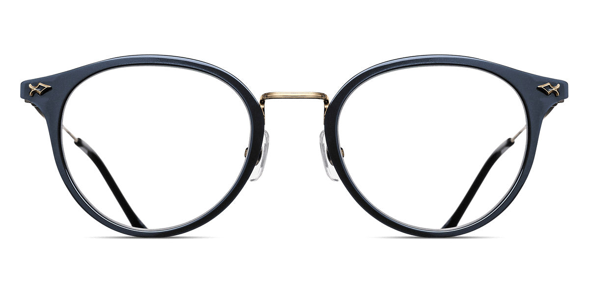 Matsuda® M3114 MTD M3114 Brushed Gold/Navy 50 - Brushed Gold / Navy Eyeglasses