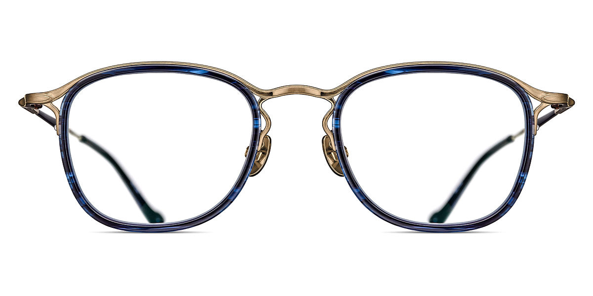 Matsuda® M3118 MTD M3118 Blue Demi/Brushed Gold 48 - Blue Demi / Brushed Gold Eyeglasses