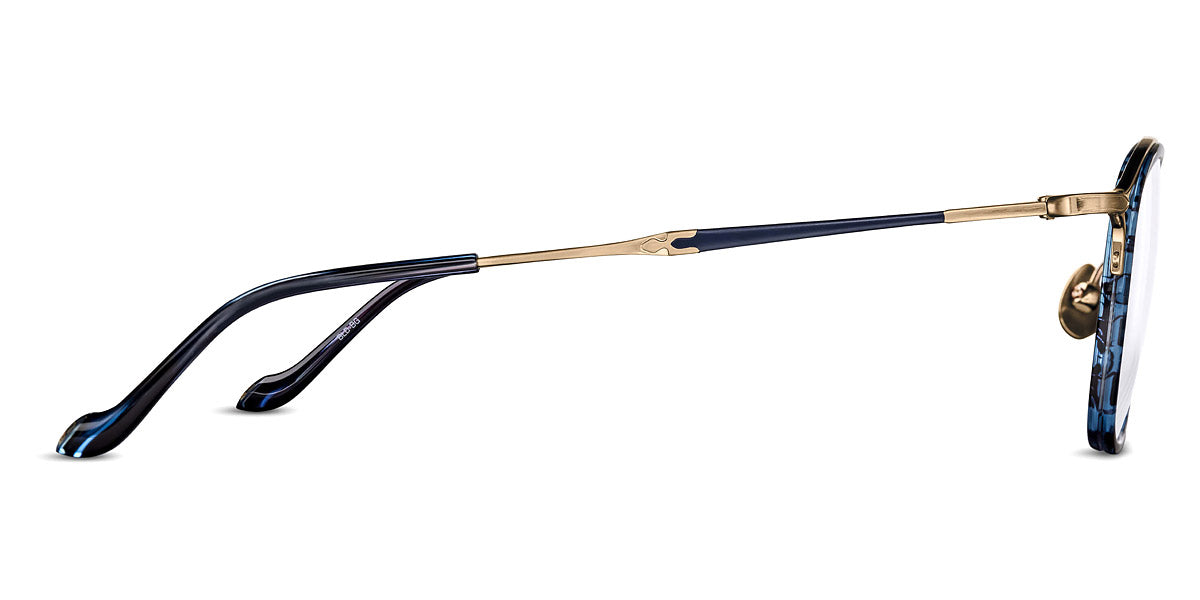 Matsuda® M3118 MTD M3118 Blue Demi/Brushed Gold 48 - Blue Demi / Brushed Gold Eyeglasses