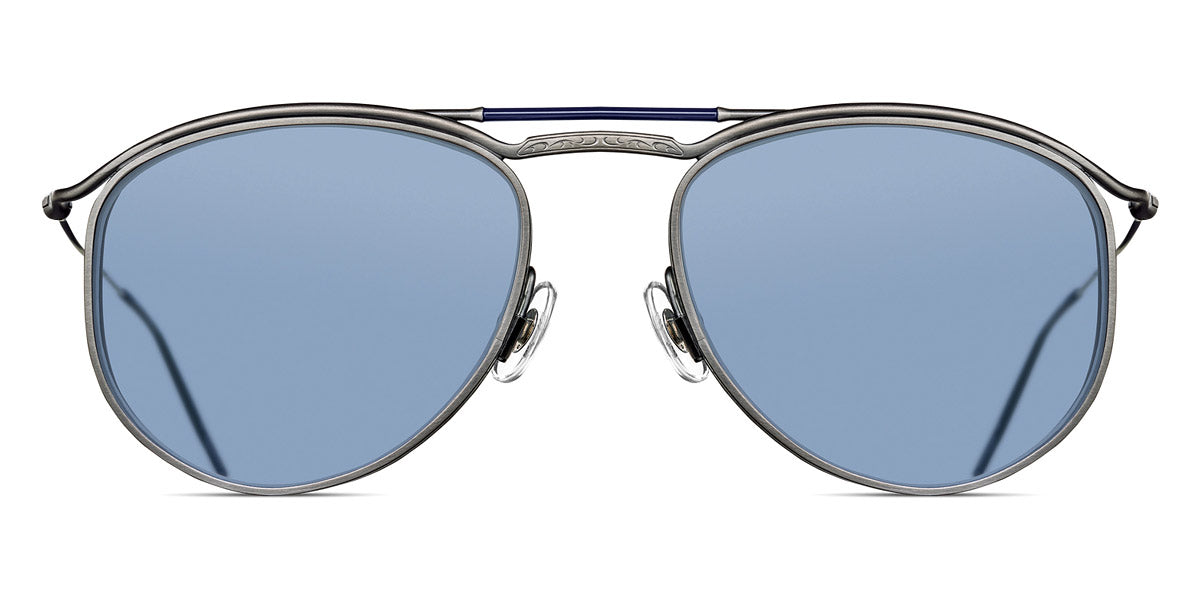 Matsuda® M3122 MTD M3122 Antique Silver/Cobalt Blue 55 - Antique Silver / Cobalt Blue Sunglasses