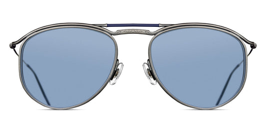 Matsuda® M3122 MTD M3122 Antique Silver/Cobalt Blue 55 - Antique Silver / Cobalt Blue Sunglasses