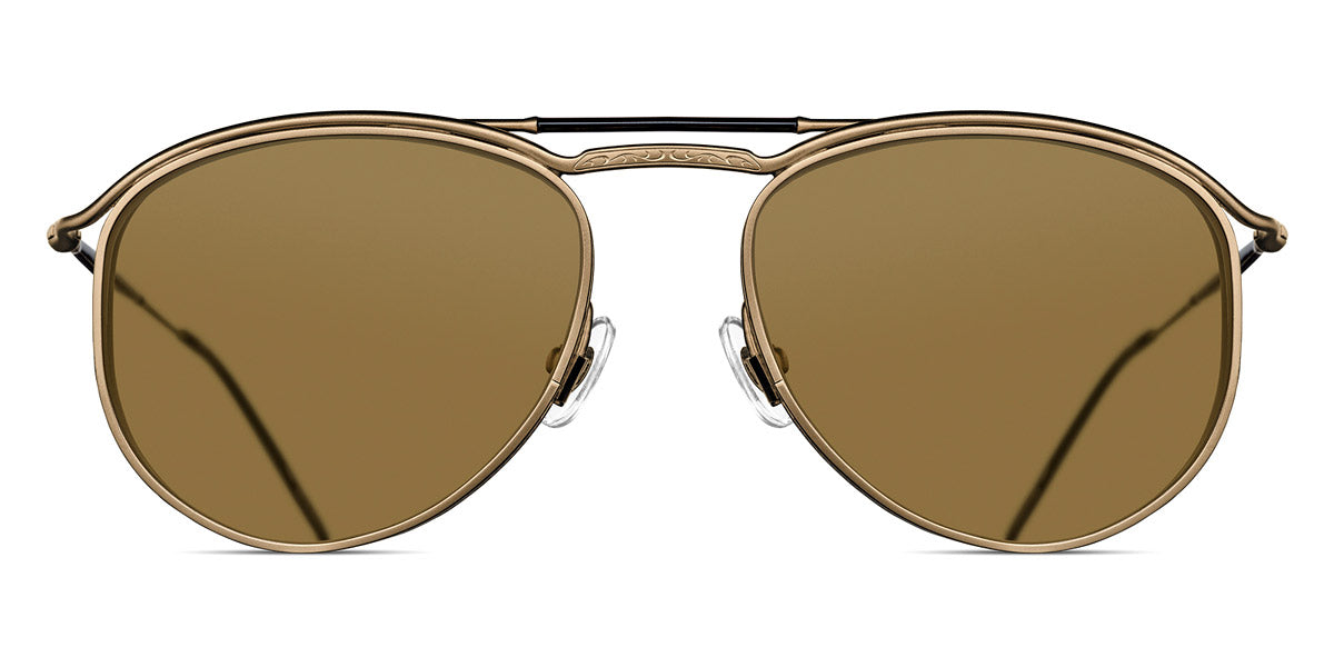 Matsuda® M3122 MTD M3122 Matte Gold/Brown 55 - Matte Gold / Brown Sunglasses