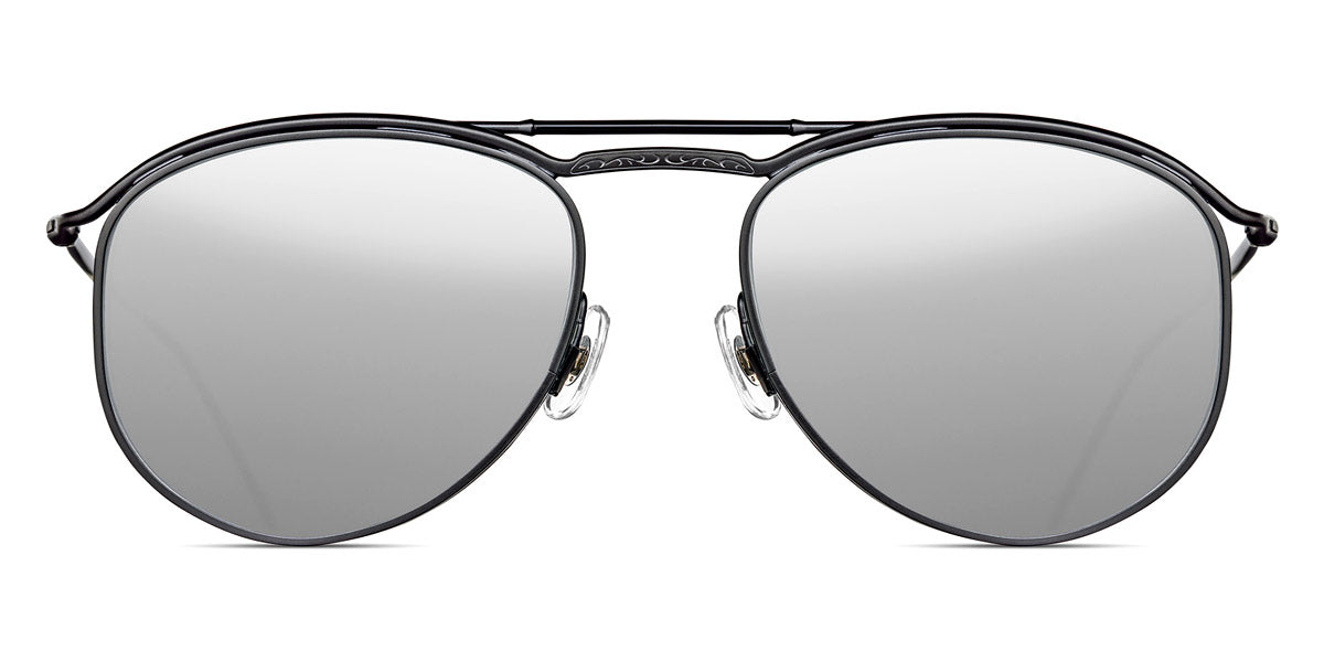 Matsuda® M3122 MTD M3122 Matte Black/Silver Mirror 55 - Matte Black / Silver Mirror Sunglasses