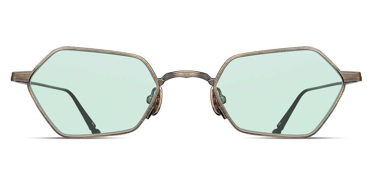 Matsuda® M3138 MTD M3138 Antique Gold/Cafe Green 49 - Antique Gold / Cafe Green Sunglasses