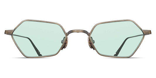 Matsuda® M3138 MTD M3138 Antique Gold/Cafe Green 49 - Antique Gold / Cafe Green Sunglasses