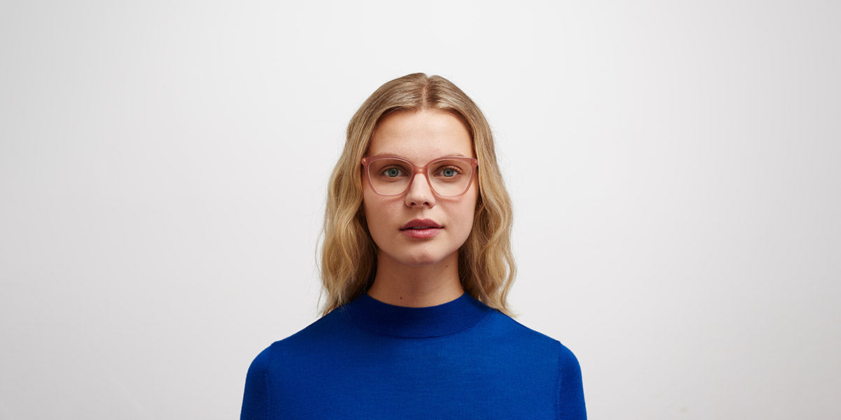 Mykita® MAHA MYK MAHA C136 Pink Clay/Silk Champagne 53 - C136 Pink Clay/Silk Champagne Eyeglasses