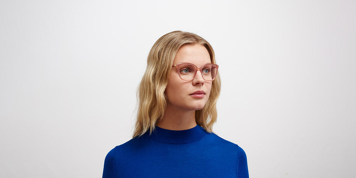 Mykita® MAHA MYK MAHA C136 Pink Clay/Silk Champagne 53 - C136 Pink Clay/Silk Champagne Eyeglasses