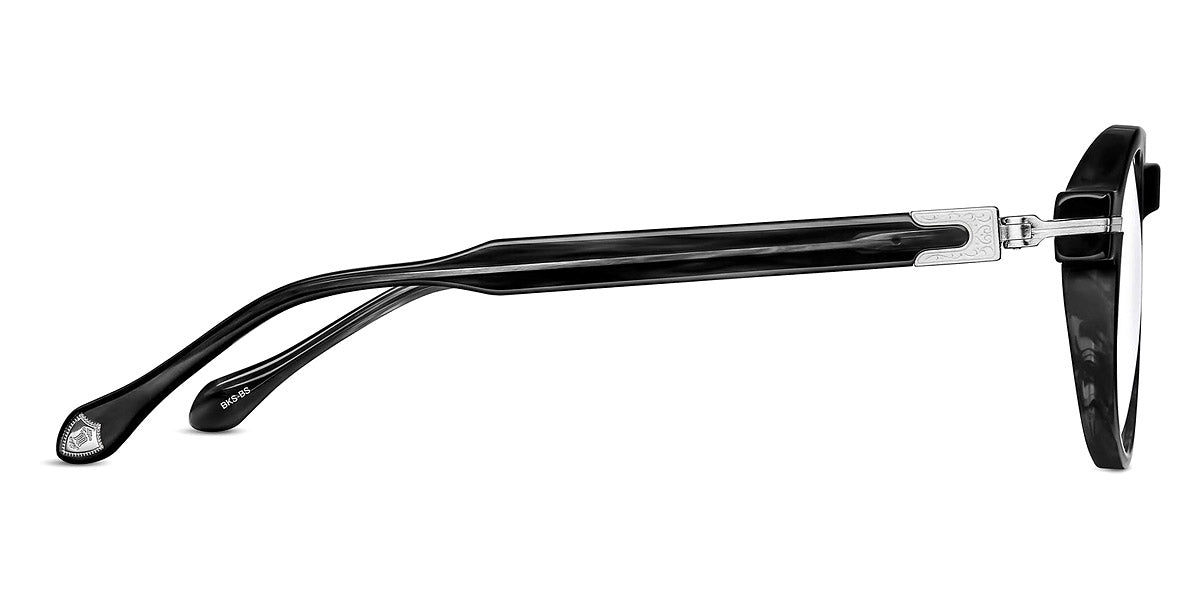 Matsuda® M2050 MTD M2050 Black Stripe/Brushed Silver 46 - Black Stripe/Brushed Silver Eyeglasses