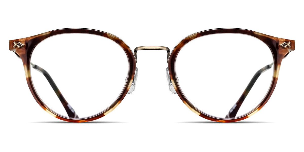 Matsuda® M3114 MTD M3114 Antique Gold/Brown 50 - Antique Gold / Brown Eyeglasses