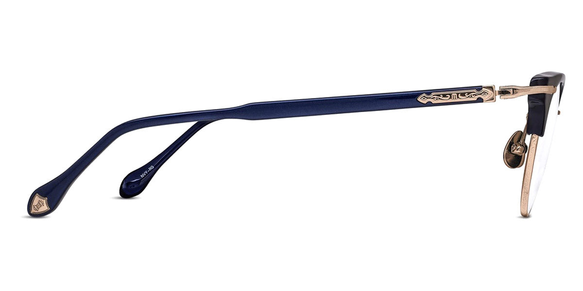 Matsuda® M2061 MTD M2061 Navy Rose Gold 49 - Navy Rose Gold Eyeglasses