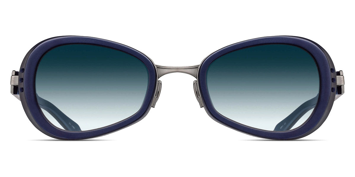 Matsuda® 10616H MTD 10616H Matte Navy/Antique Silver/Blue Gradient 49 - Matte Navy/Antique Silver / Blue Gradient Sunglasses