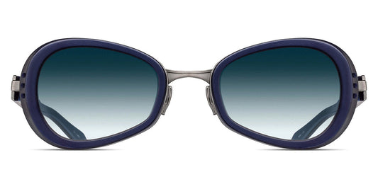 Matsuda® 10616H MTD 10616H Matte Navy/Antique Silver/Blue Gradient 49 - Matte Navy/Antique Silver / Blue Gradient Sunglasses