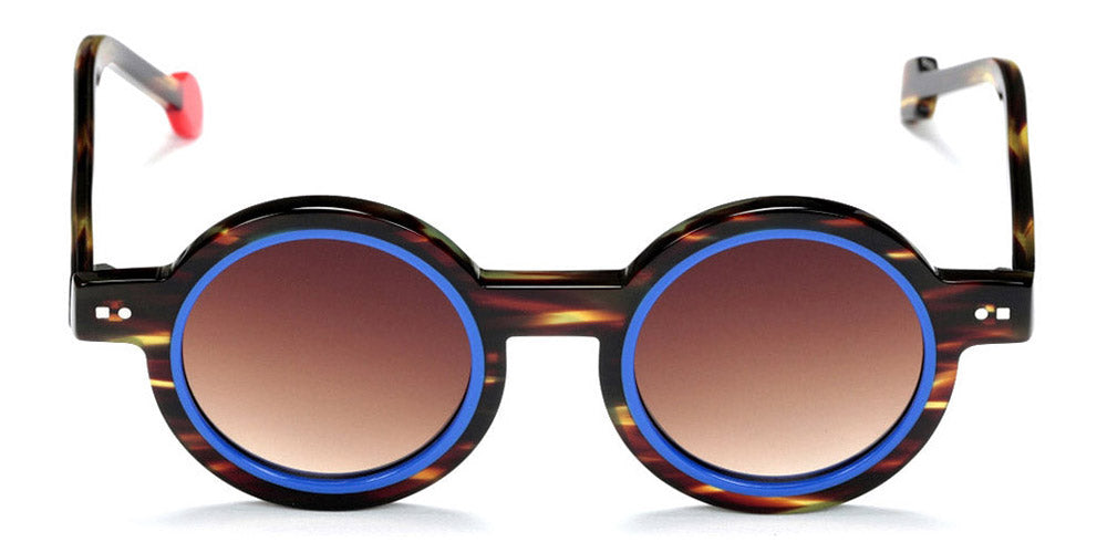 Sabine Be® Mini Be Addict Sun SB Mini Be Addict Sun 120 39 - Shiny Veined Tortoise Dark / Shiny Blue Klein Sunglasses