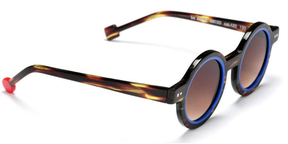 Sabine Be® Mini Be Addict Sun SB Mini Be Addict Sun 120 39 - Shiny Veined Tortoise Dark / Shiny Blue Klein Sunglasses