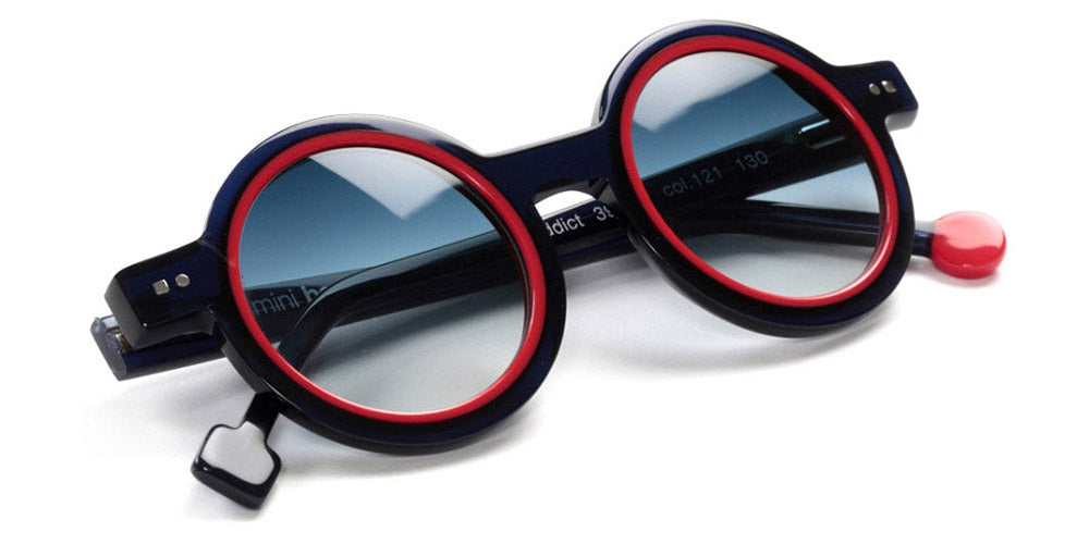 Sabine Be® Mini Be Addict Sun SB Mini Be Addict Sun 121 39 - Shiny Navy Blue / Shiny Red Sunglasses