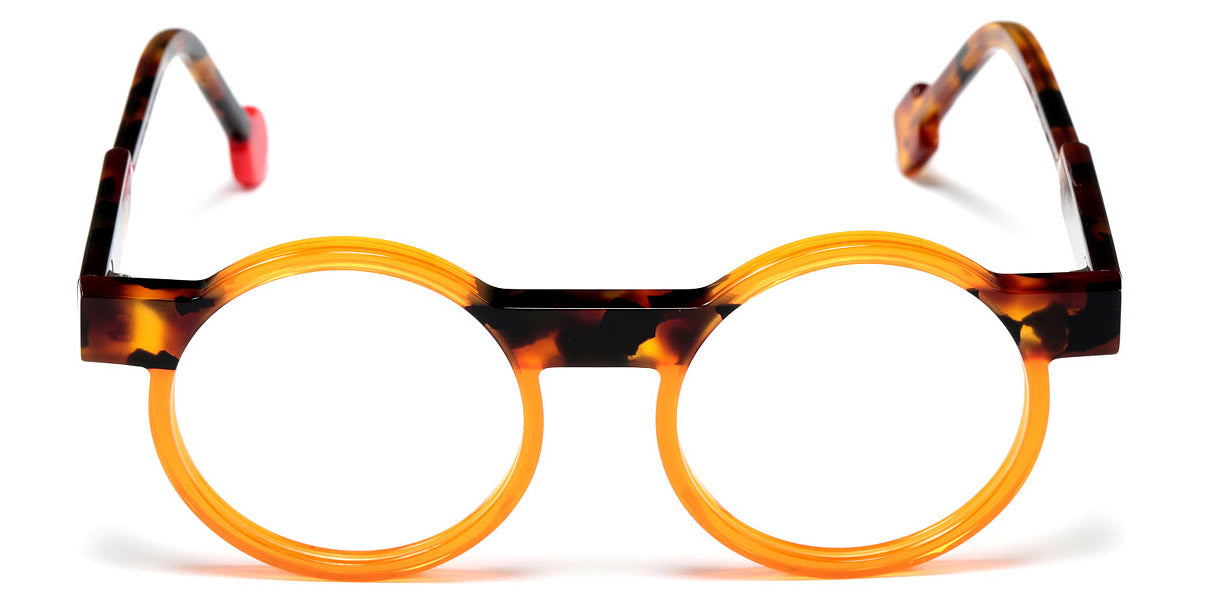 Sabine Be® Mini Be Cartoon SB Mini Be Cartoon 640 43 - Shiny Translucent Neon Orange / Shiny Tawny Scale Eyeglasses