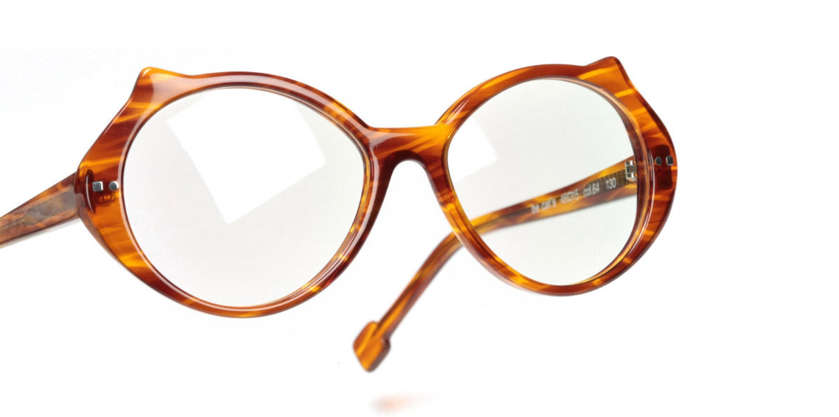 Sabine Be® Mini Be Cat'S SB Mini Be Cat'S 64 48 - Shiny Blonde Veined Tortoise Eyeglasses