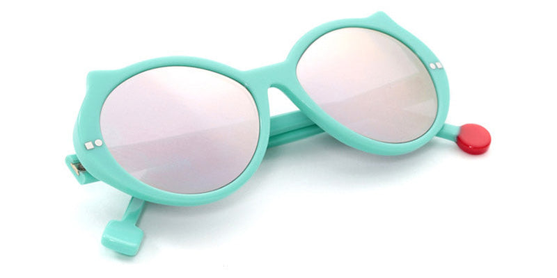 Sabine Be® Mini Be Cat'S Sun SB Mini Be Cat'S Sun 118 48 - Shiny Turquoise Sunglasses