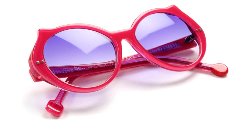 Sabine Be® Mini Be Cat'S Sun SB Mini Be Cat'S Sun 69 48 - Shiny Neon Pink Sunglasses